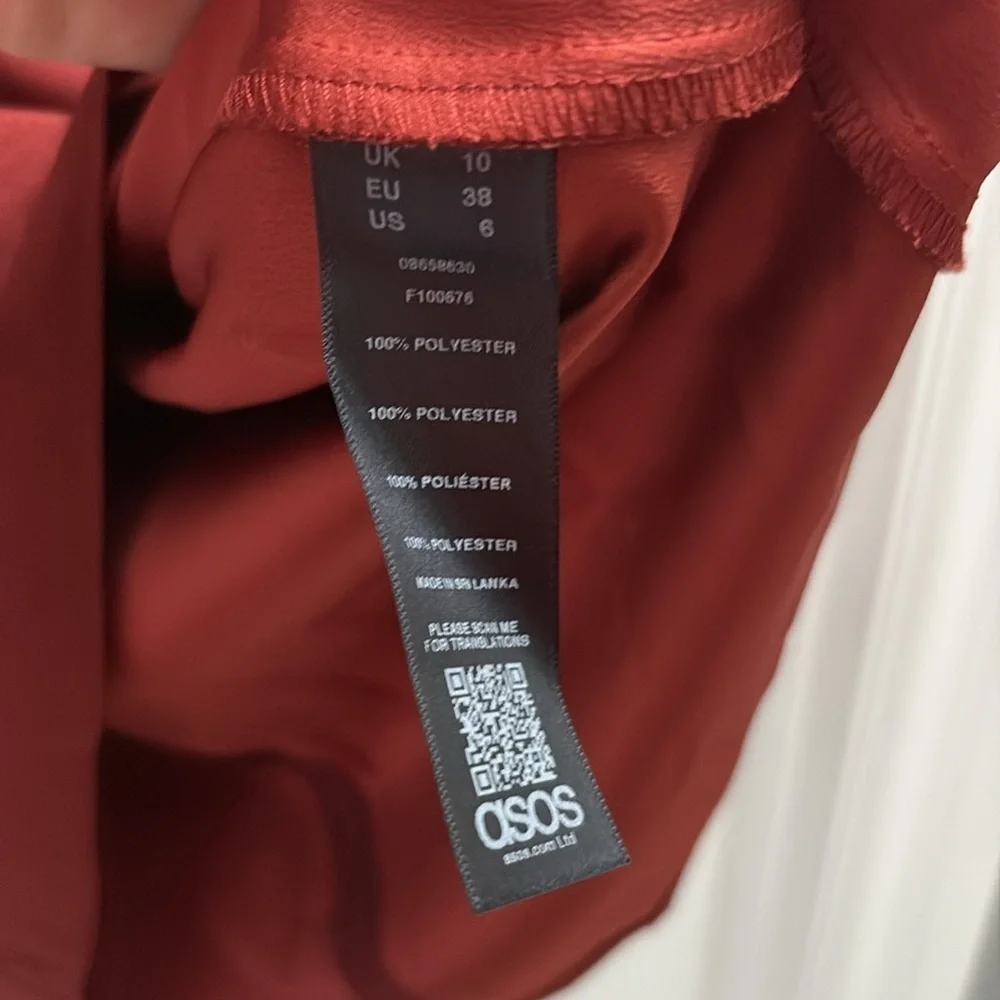 NWT ASOS Elegant Burgundy Red Dress Size 6
